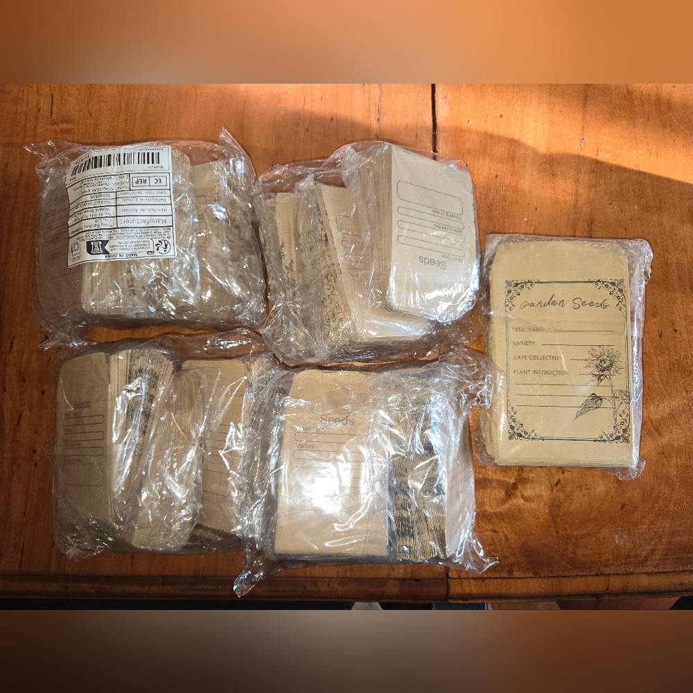 About 700 Seed Envelopes Bulk Lot